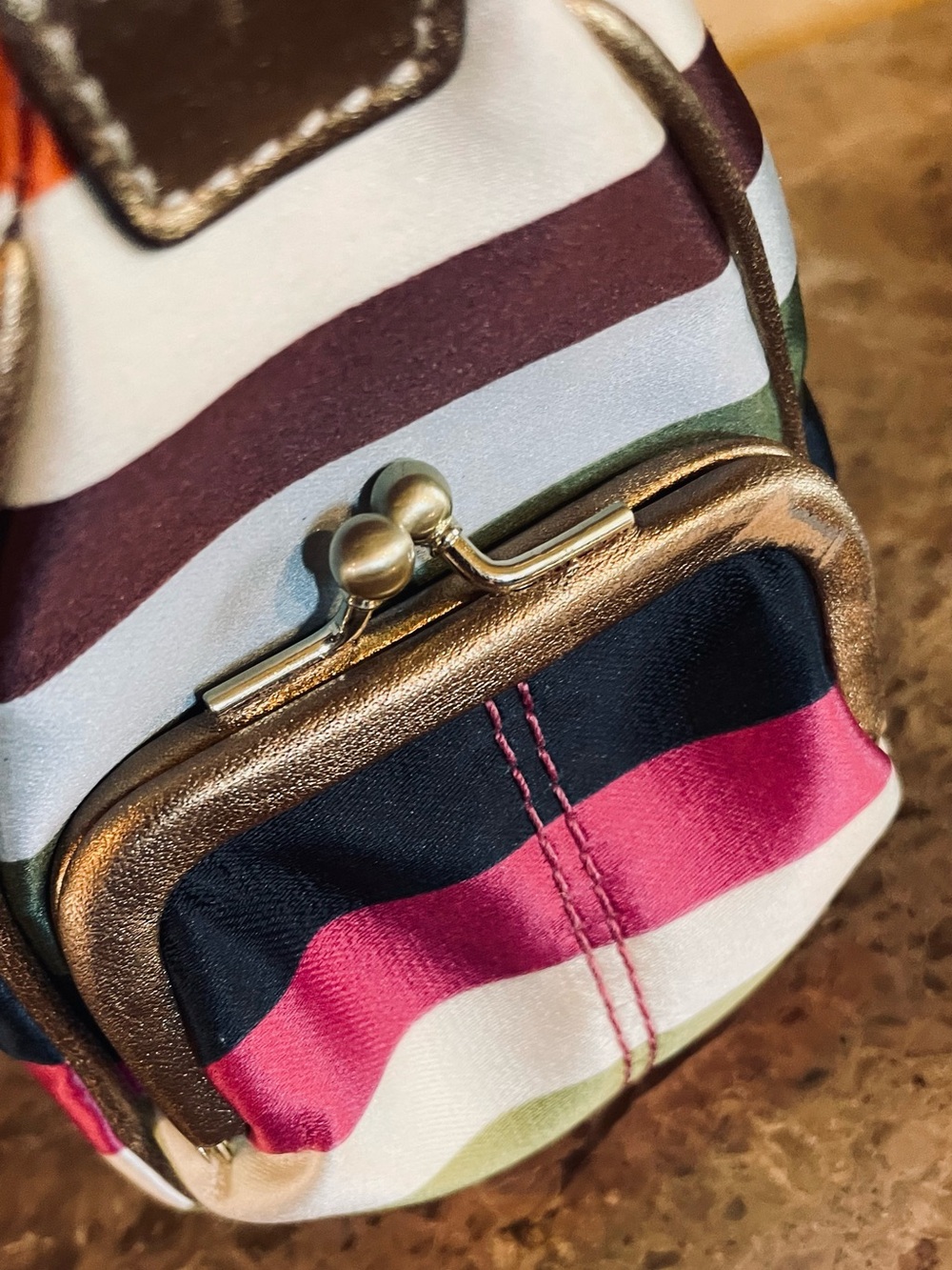 COACH Y2K Legacy Stripe Kisslock Limited Edition Mini Shoulder Bag AND Catalog - Picture 6 of 17